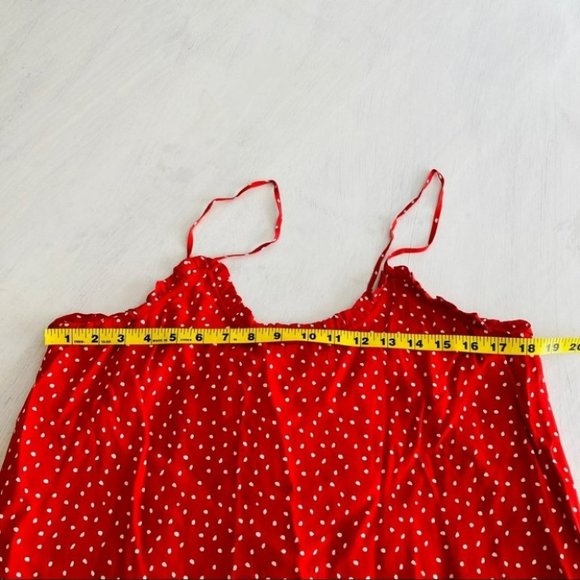 Anthropologie Seen Worn Kept Polka Dot Slip Dress - Picture 11 of 12